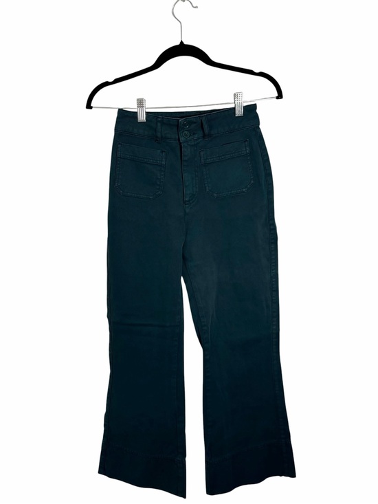 Faherty Pants - Faherty High Rise Patch Pocket Cropped Wide Leg Pants Size 25